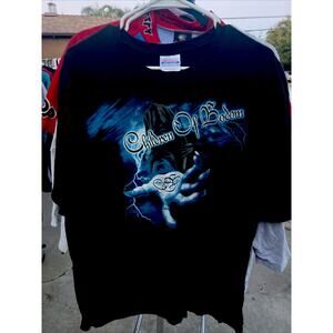 VTG Children of Bodom Shirt Mens Medium Black Blue Reaper Skull Metal Punk XL